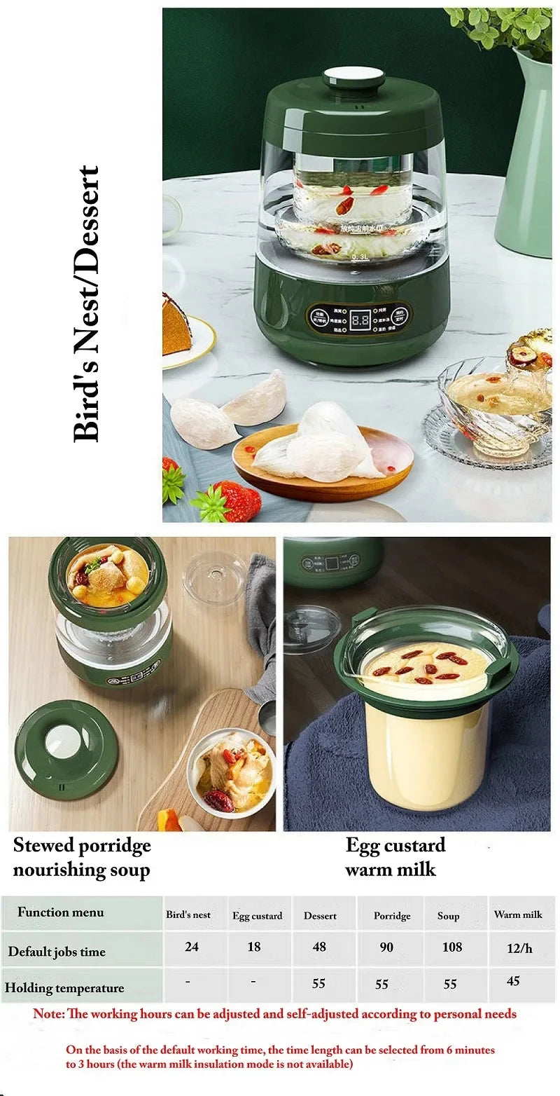 Portable Glass Stew Pot
