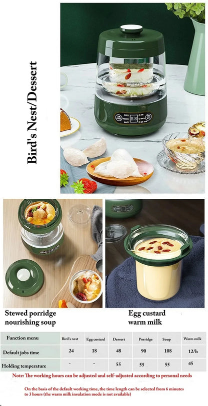Portable Glass Stew Pot