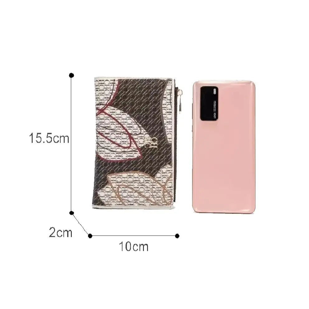 Luxury PU Leather Women’s Wallet with Artistic Print