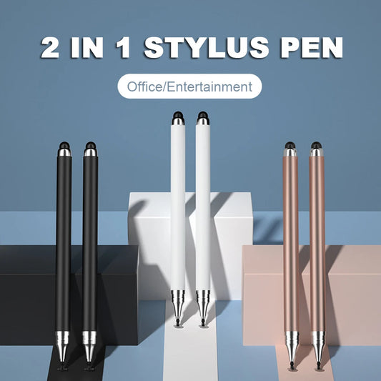2-in-1 Universal Capacitive Touchscreen Stylus Pen