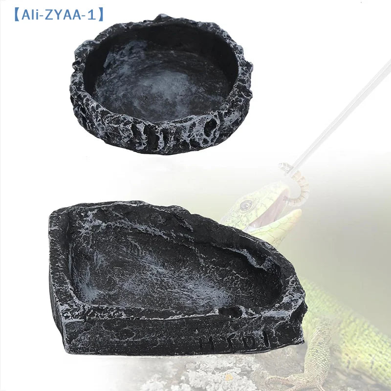 Natural Rock Reptile Feeding & Water Bowl