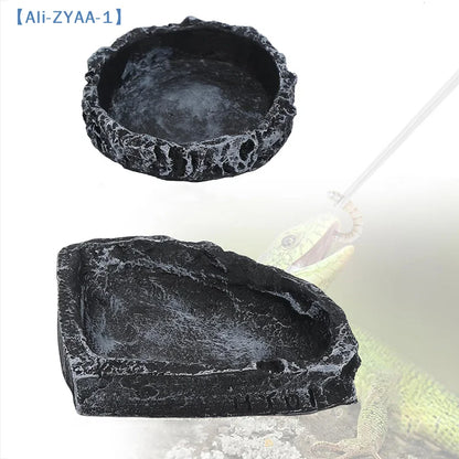 Natural Rock Reptile Feeding & Water Bowl