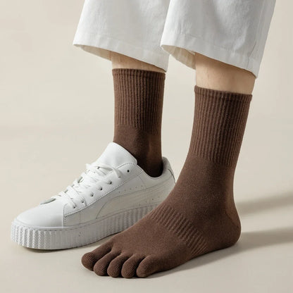 Men’s Cotton Toe Socks 6 Pairs
