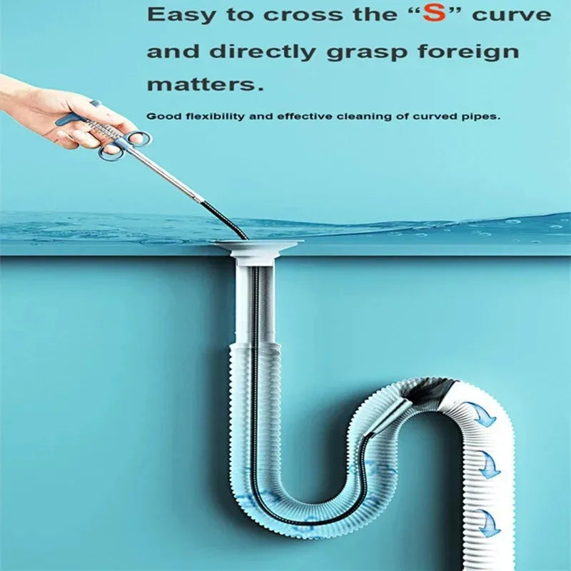 Stainless Steel Drain Cleaning Snake Tool
