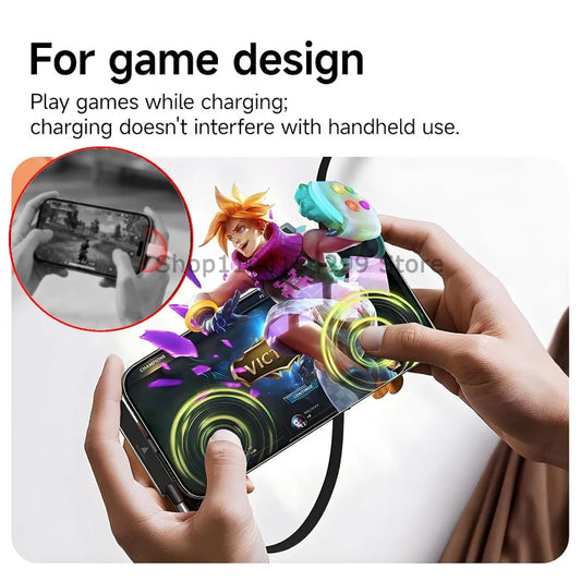 2-in-1 240W USB-C to USB-C Fast Charging Cable with Phone Stand