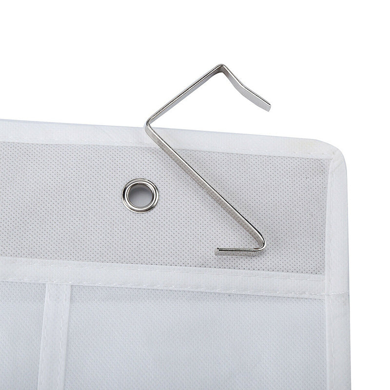 Wall-Mounted Shoe Organizer with 24 Pockets