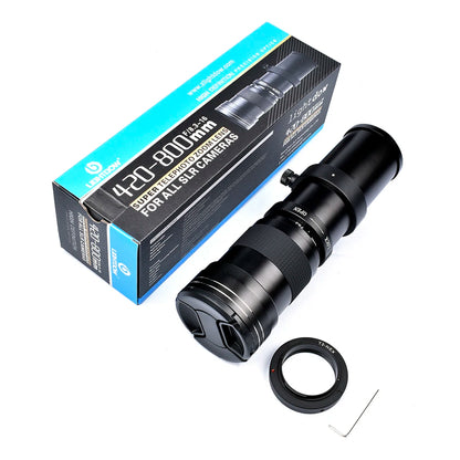 420-800mm Zoom Lens for Canon Nikon Sony Pentax FUji Olympus Cameras