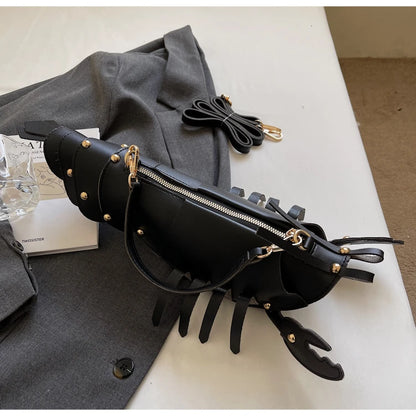 Shaped PU Leather Crossbody Bag