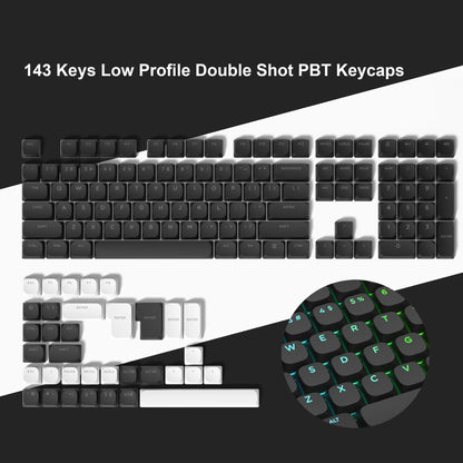 Gradient Purple Low Profile Keycaps