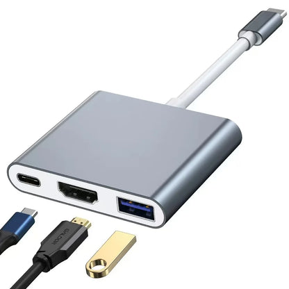 3-in-1 USB-C Hub with 4K HDMI, USB 3.0 & 100W PD Charging