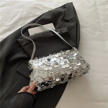 Sequin Evening Shoulder Bag