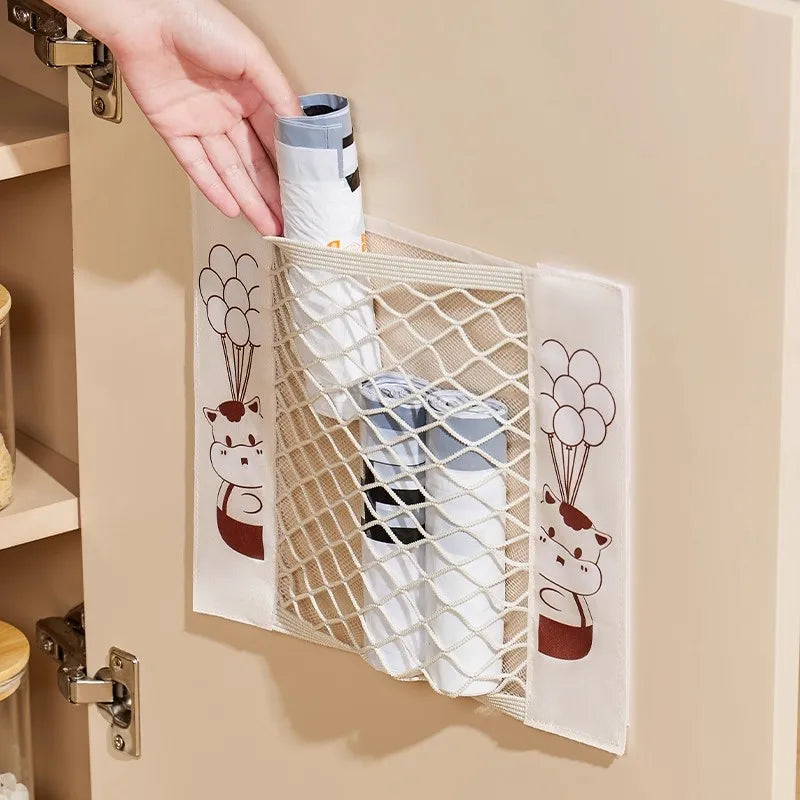 Wall Mounted Kitchen Storage Bag Organizer