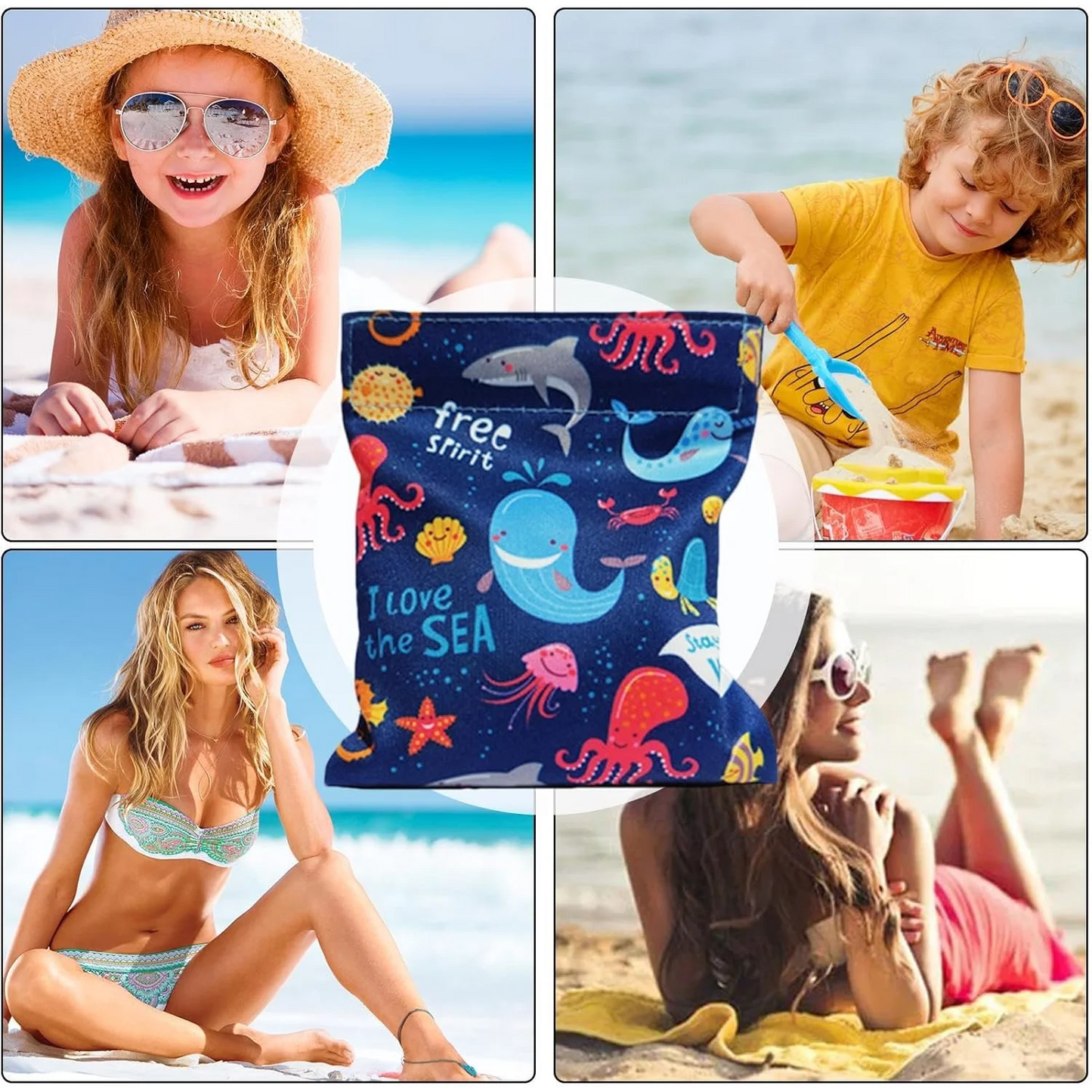 Magic Sand Remover Bag for Beach & Travel