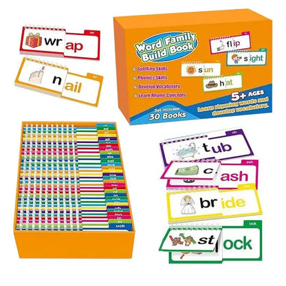 30 Books Set Read & Rhyme Word Family Learning Books