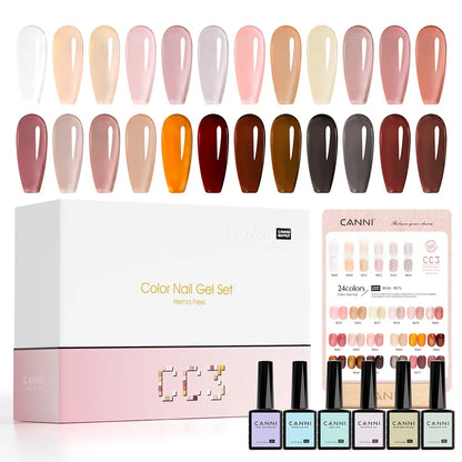 CANNI HEMA FREE Nail Gel Polish Set Semi Permanent