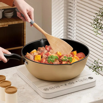 Honeycomb Non-Stick Wok Frying Pan