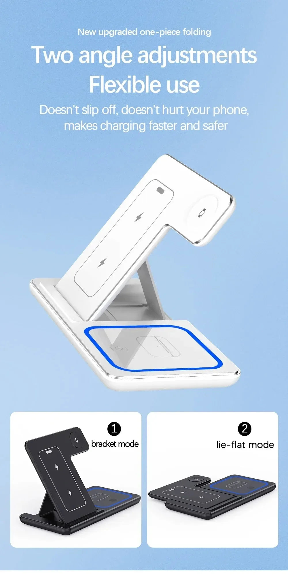 3-in-1 Foldable Wireless Charging Station
