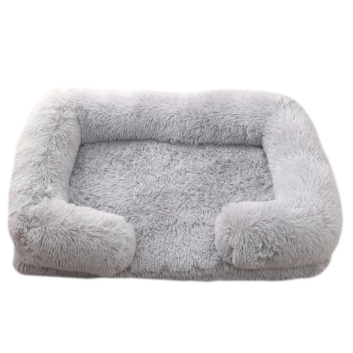 Orthopedic Plush Bolster Dog Bed
