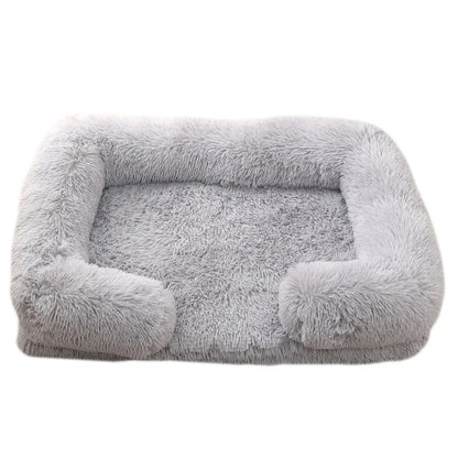 Orthopedic Plush Bolster Dog Bed