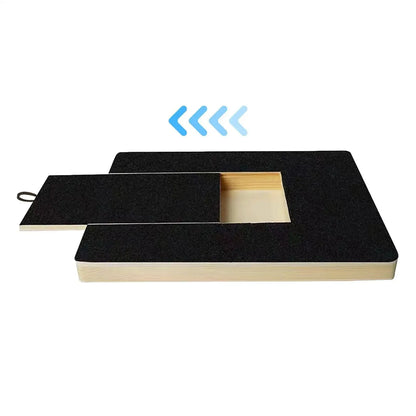 Wooden Dog Nail Scratching Board with Treat Box