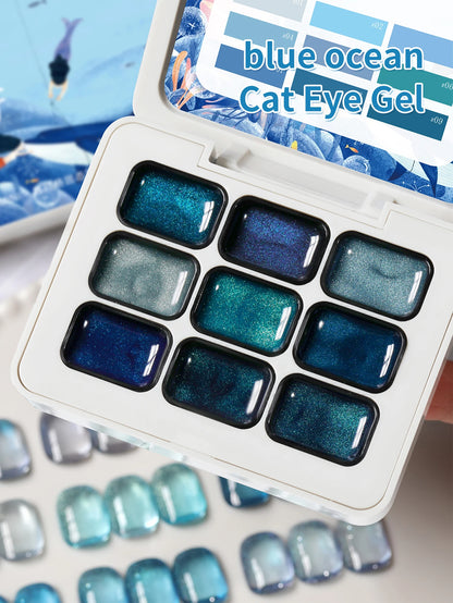 9 Color Semi-Solid Gel Nail Polish Set