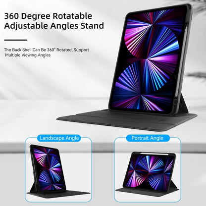 360° Rotatable Transparent Back Case for Apple iPad