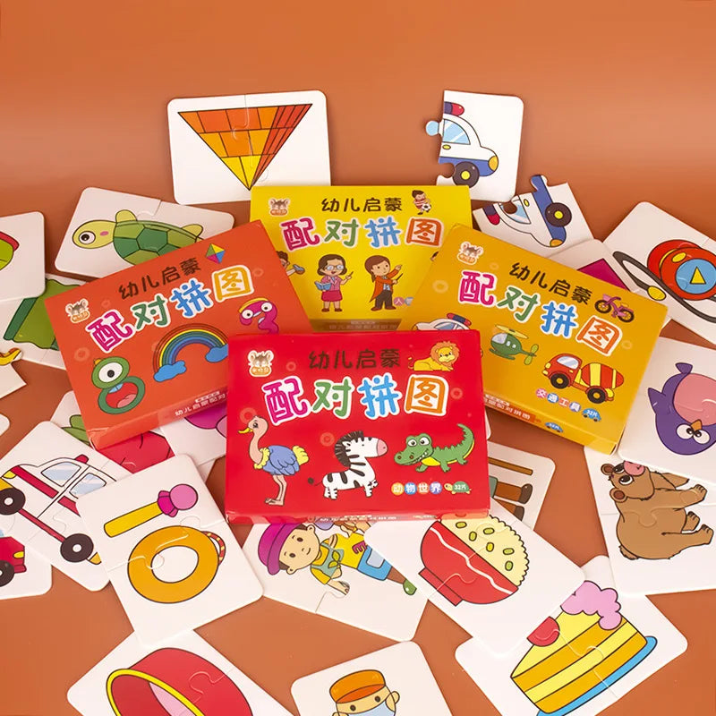 Animal Matching Puzzle Cards