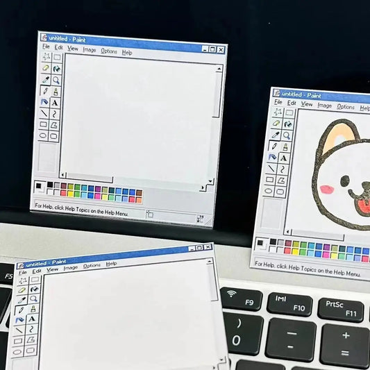50-Page Retro Computer Pattern Notepad
