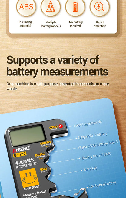 ANENG BT189 Universal Battery Tester