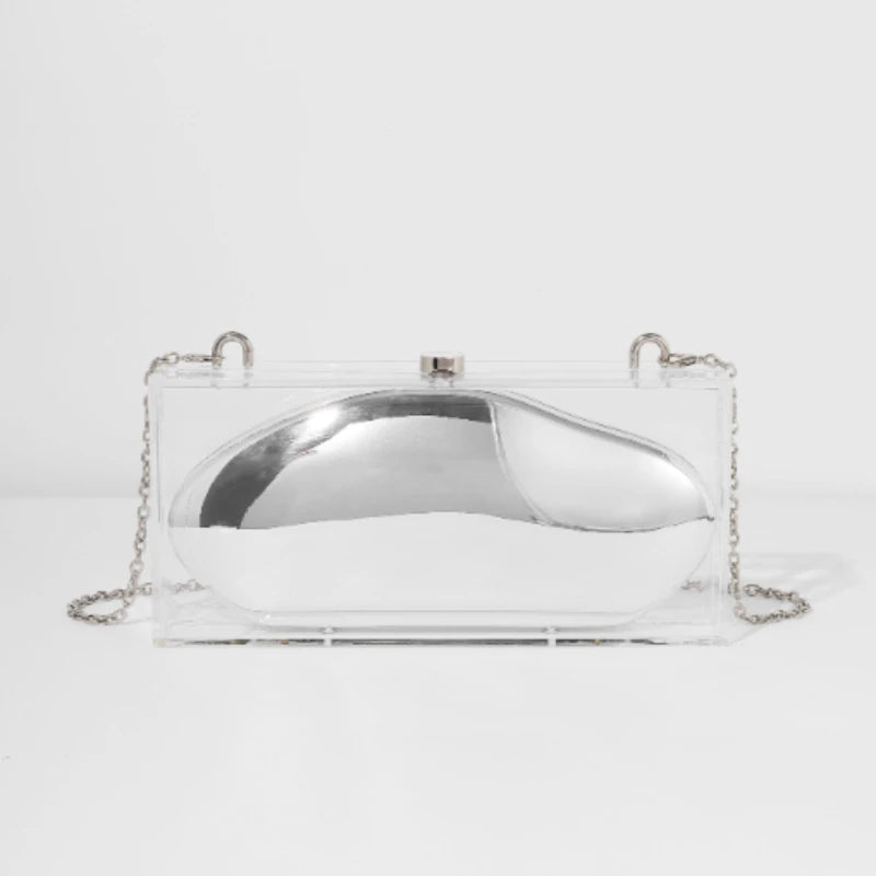 Elegant Acrylic Box Clutch Evening Bag