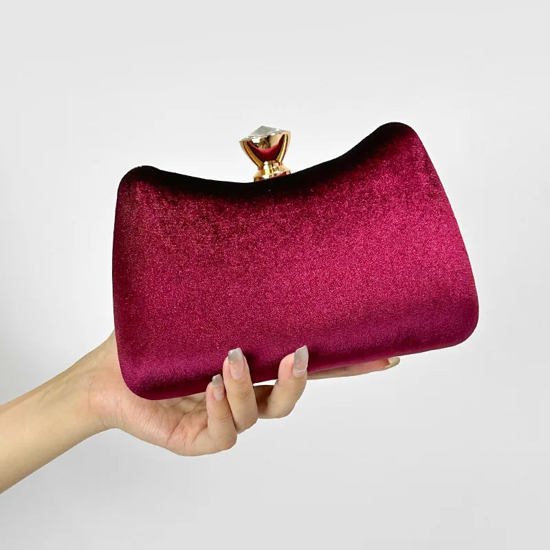 Elegant Velvet Evening Clutch Bag