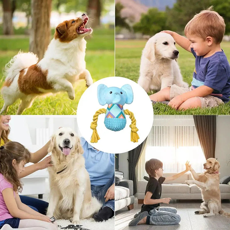 Soft Elephant Plush Dog Toy