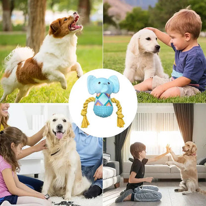 Soft Elephant Plush Dog Toy