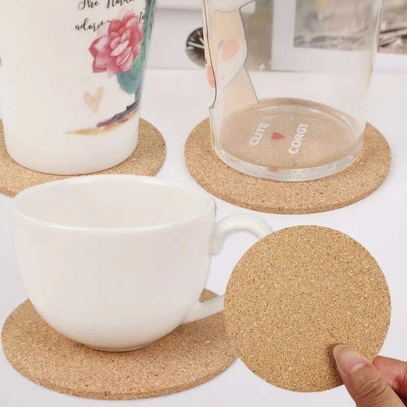 Natural Cork Drink Coasters
