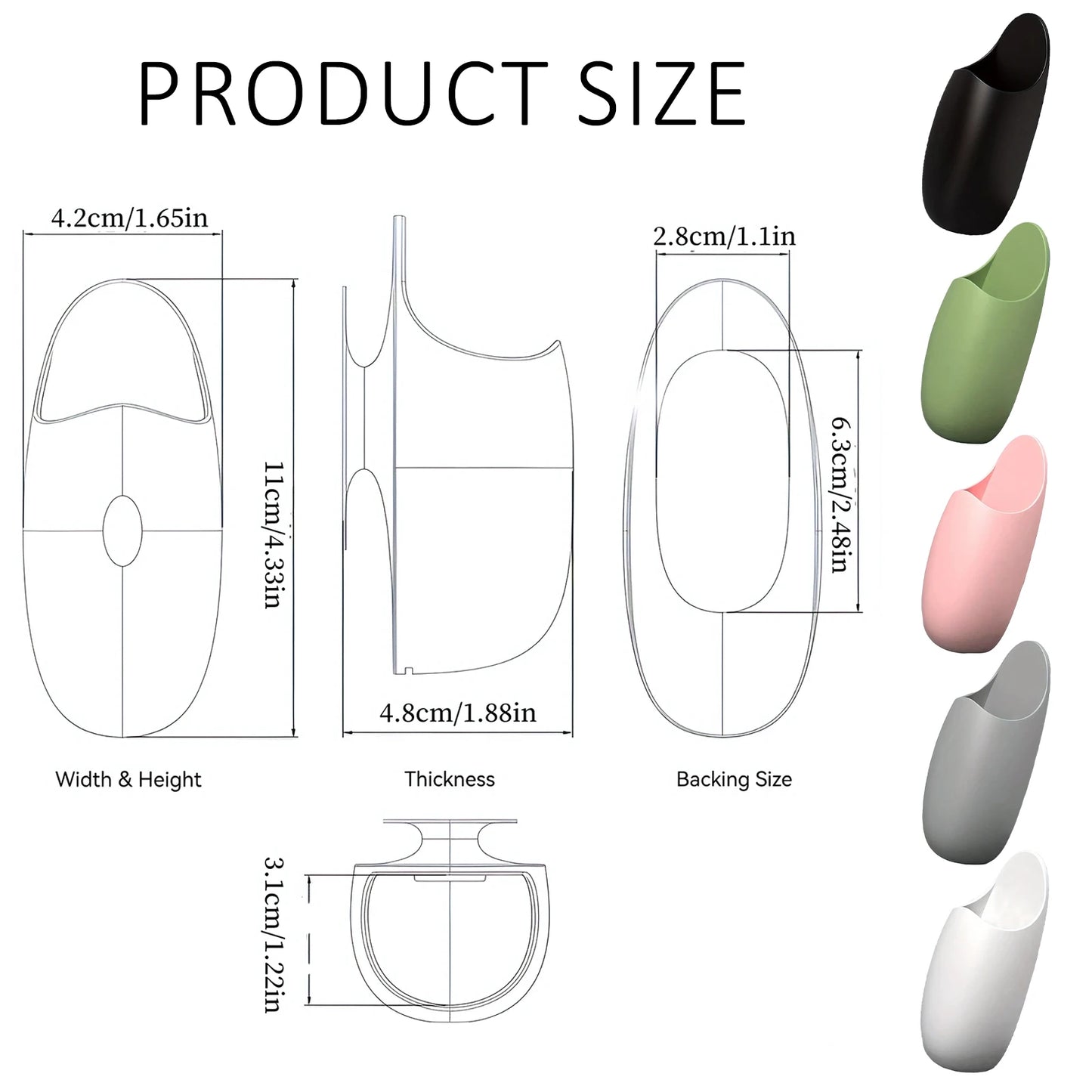 Silicone Rice Scoop Holder Wall Organizer