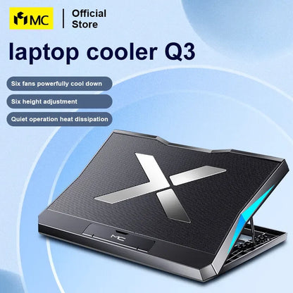 Q3 Six-Fan Gaming Laptop Cooling Pad