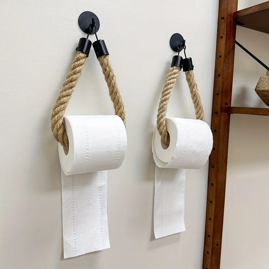 Retro Rope Paper Towel & Toilet Roll Holder