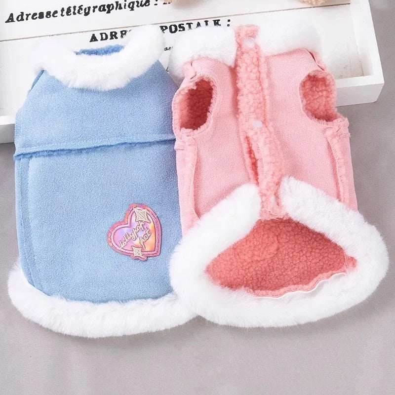 Winter Warm Fleece Pet Jacket for Dogs & Cats