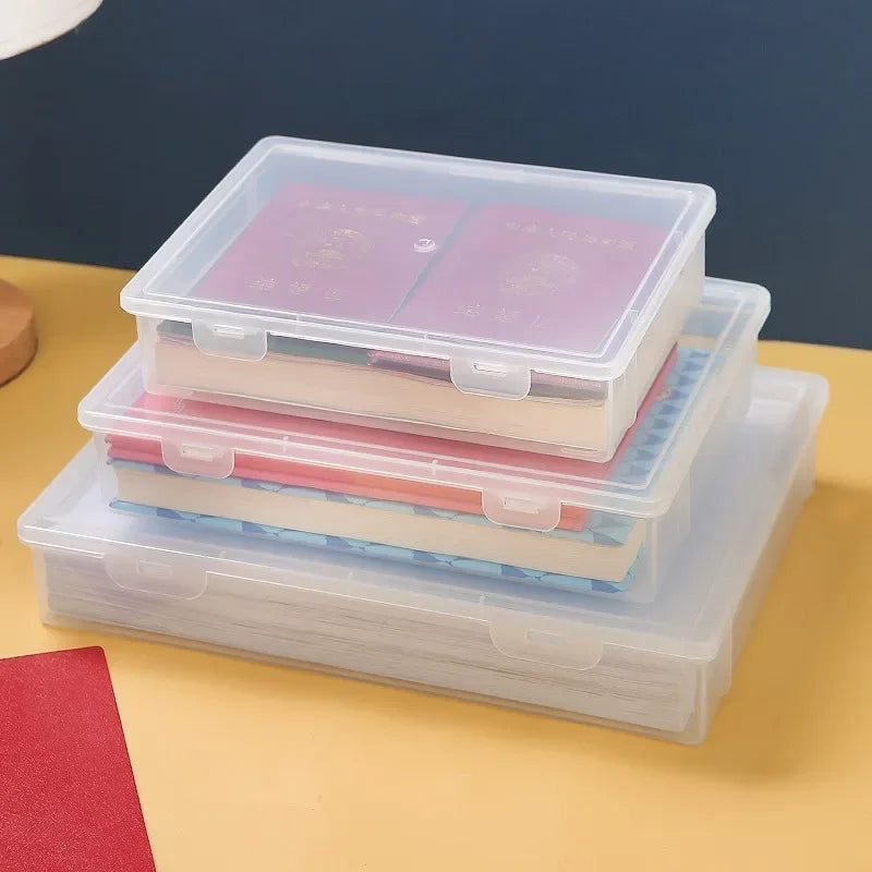 Transparent Document Organizer Storage Box