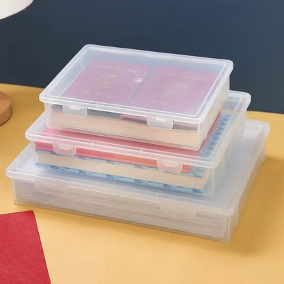 Transparent Document Organizer Storage Box