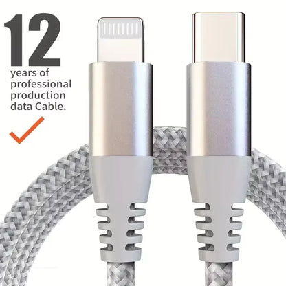 USB-C to Lightning Braided Fast Charging Cable