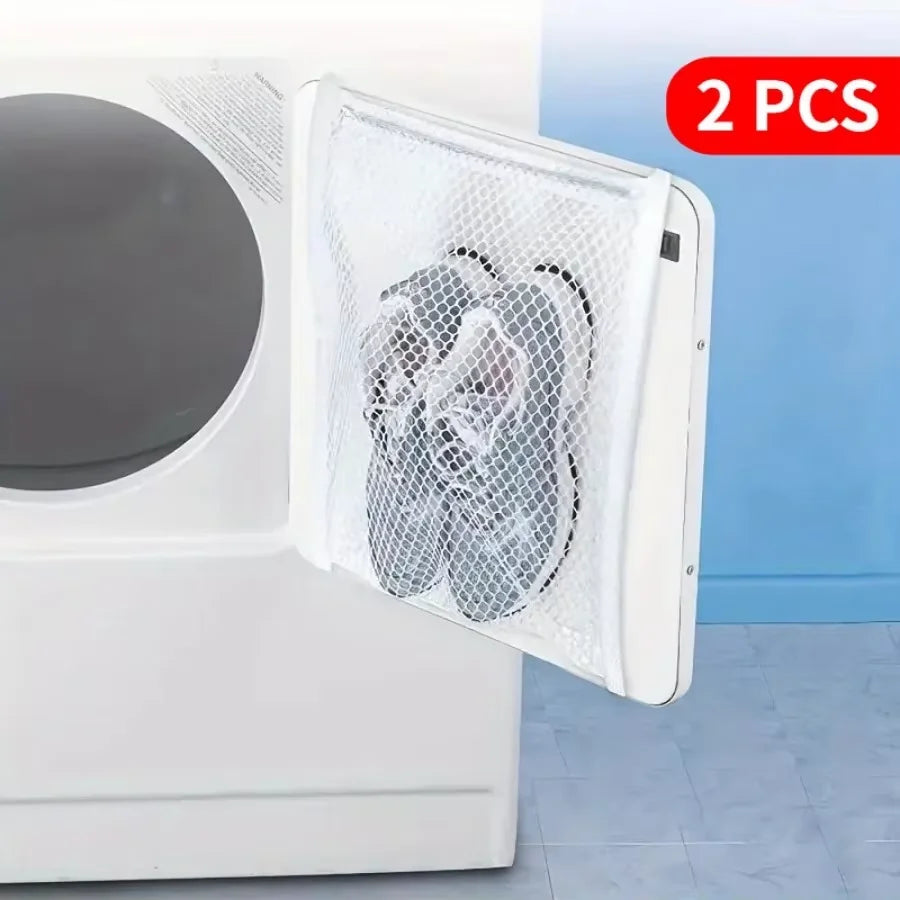 White Mesh Shoe Laundry & Dryer Bag