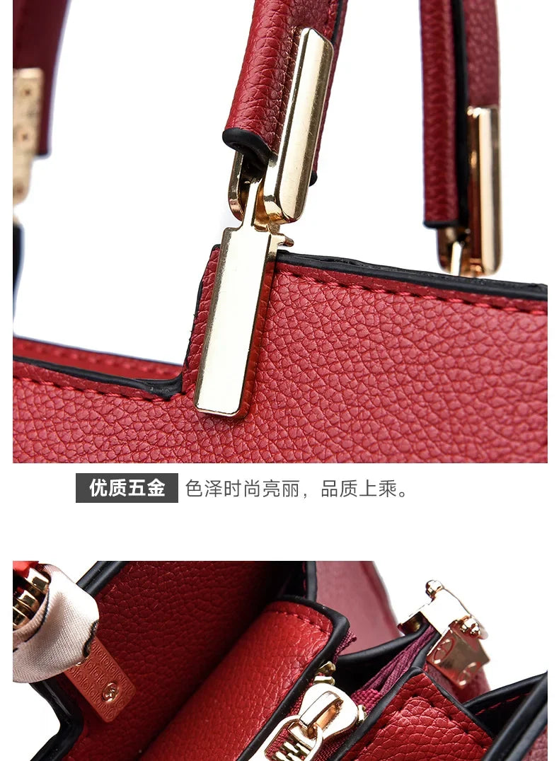Luxury Women’s Structured Satchel Shoulder & Crossbody Handbag