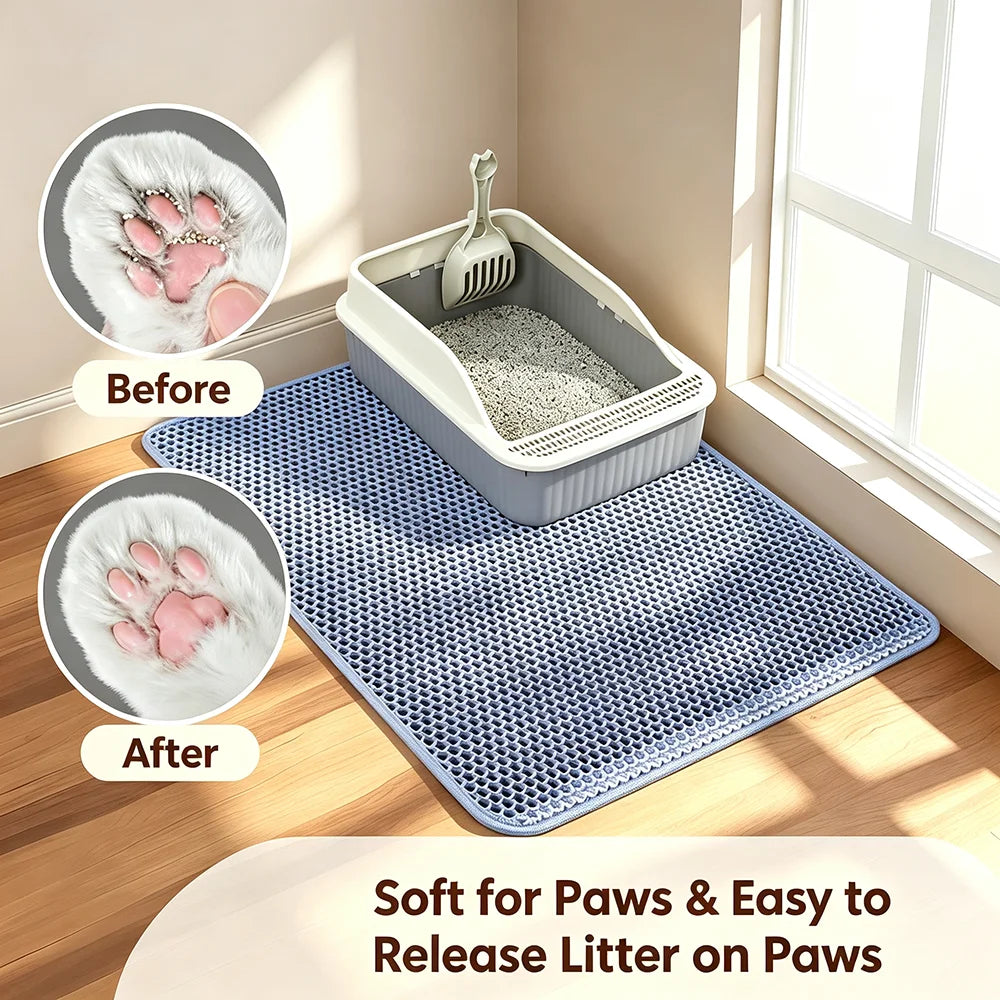 Double-Layer Waterproof Cat Litter Mat
