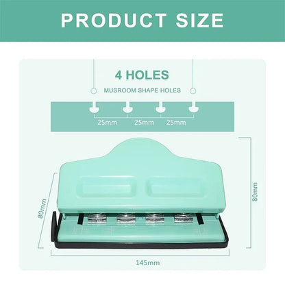 Mushroom Hole Paper Punch for Discbound Notebooks