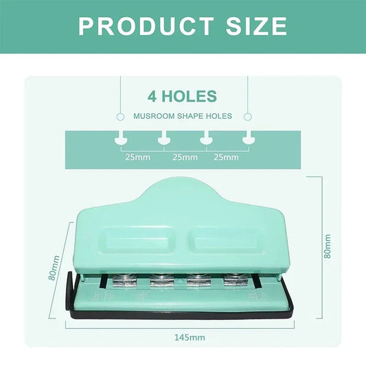 Mushroom Hole Paper Punch for Discbound Notebooks