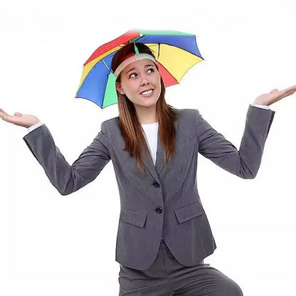Foldable Head Umbrella Hat