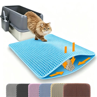 Double-Layer Waterproof Cat Litter Mat