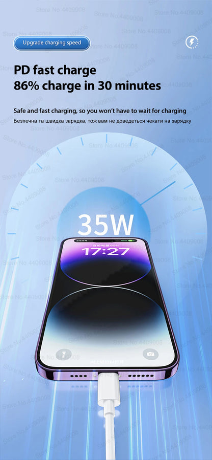 35W Fast Charging Cable For Apple iPhone