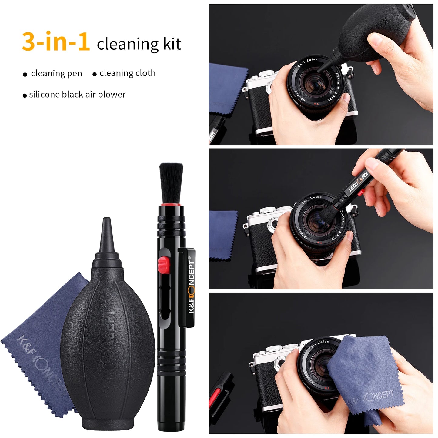 K&F Concept 3 In 1 Camera Cleaning Kit